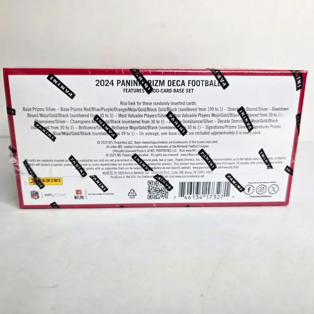 2024 Panini Prizm Deca NFL Trading Card Hobby Box Online Exclusive - NEW SEALED - Picture 4 of 6
